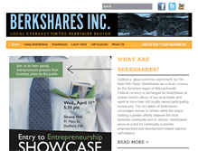 Tablet Screenshot of berkshares.org